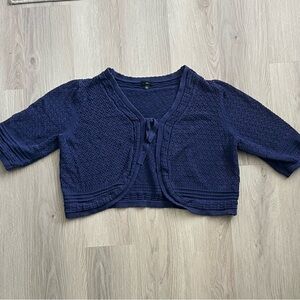 Ellos Navy Blue Knit Cardigan